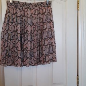 Chaus vintage paisley pleated lined skirt, size 16